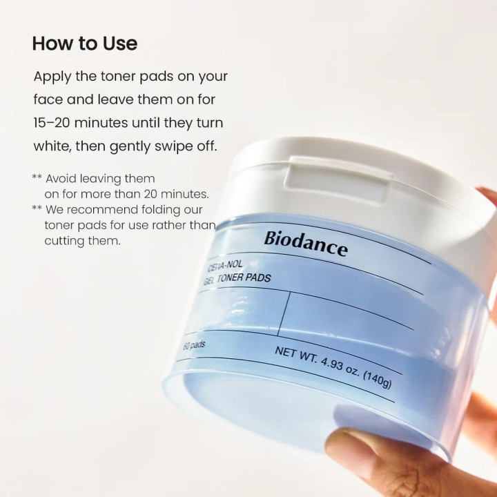 Cera-Nol Gel Toner Pads | Biodance