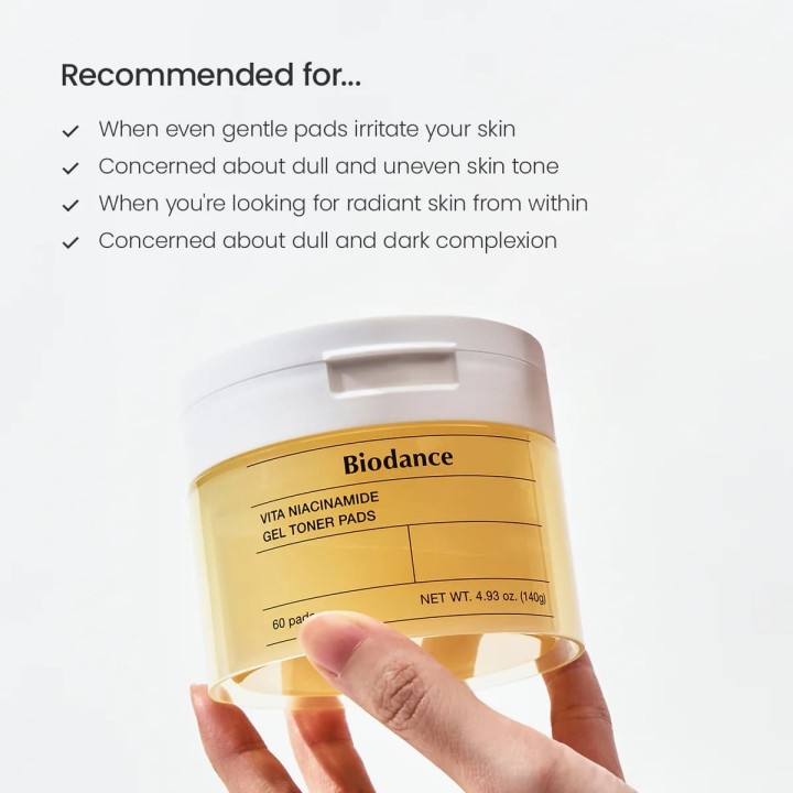 Vita Niacinamide Gel Toner Pads | Biodance
