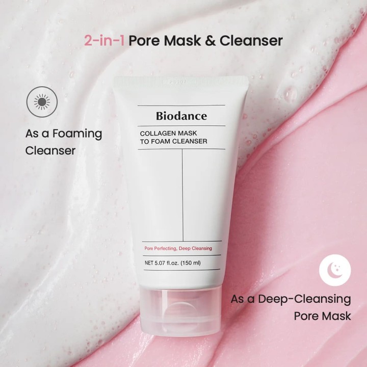 Collagen Mask to Foam Cleanser | Biodance