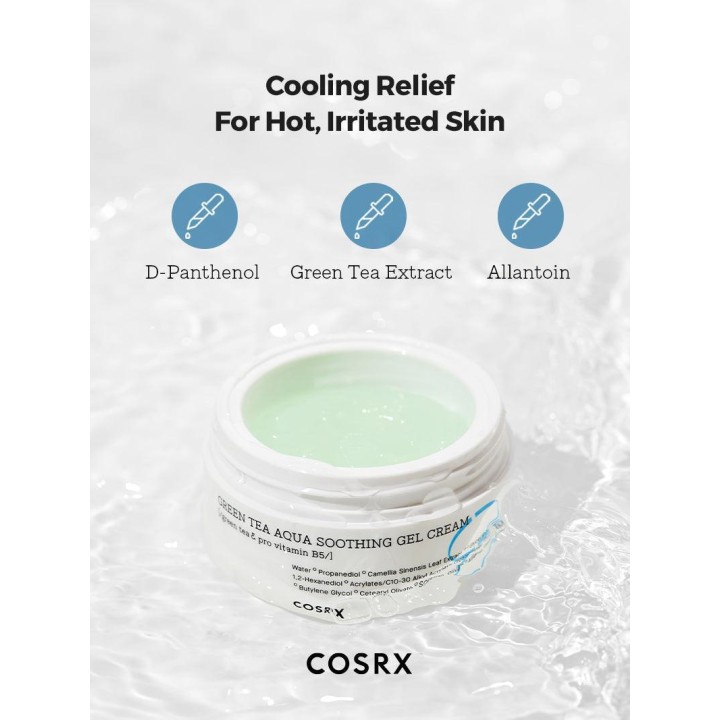 Hydrium Green Tea Aqua Soothing Gel-Creme COSRX