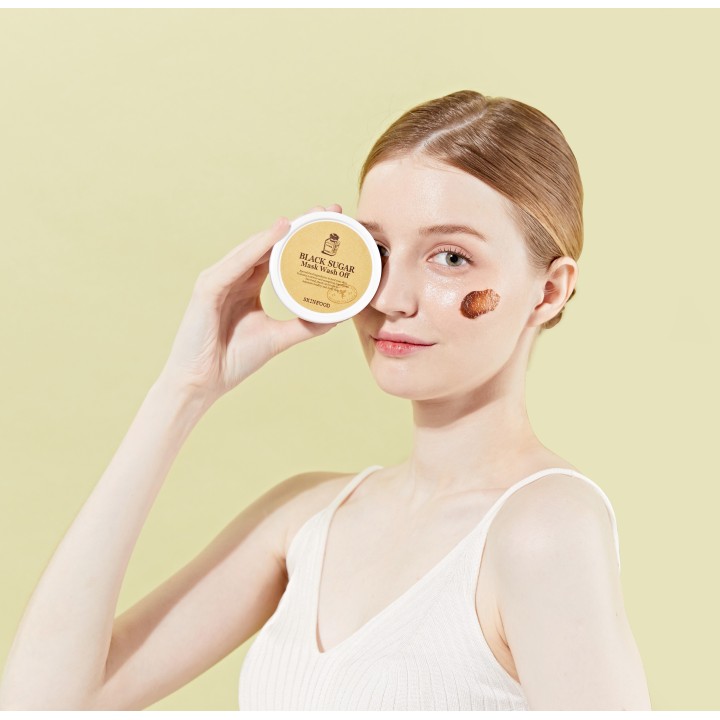 Black Sugar Mask Wash Off + Royal Hone SKINFOOD | K-Beauty
