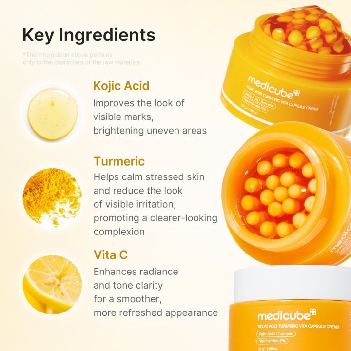 MEDICUBE Kojic Acid Turmeric Vita Capsule Crème | K-Star
