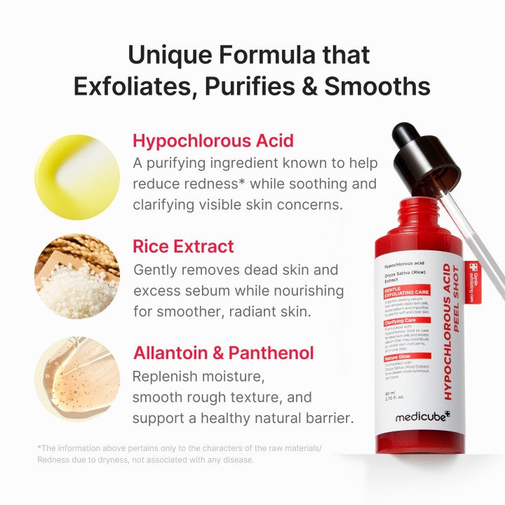 MEDICUBE Hypochlorous Acid Rice Peel Shot | K-Star