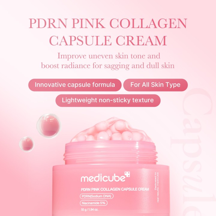 MEDICUBE PDRN Pink Collagen Capsule Crème | K-Star
