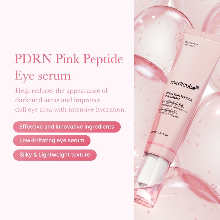 MEDICUBE PDRN Pink Peptide Crème Yeux | K-Star