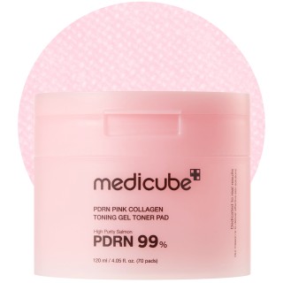 MEDICUBE PDRN Pink Collagen Gel Disque Tonique | K-Star