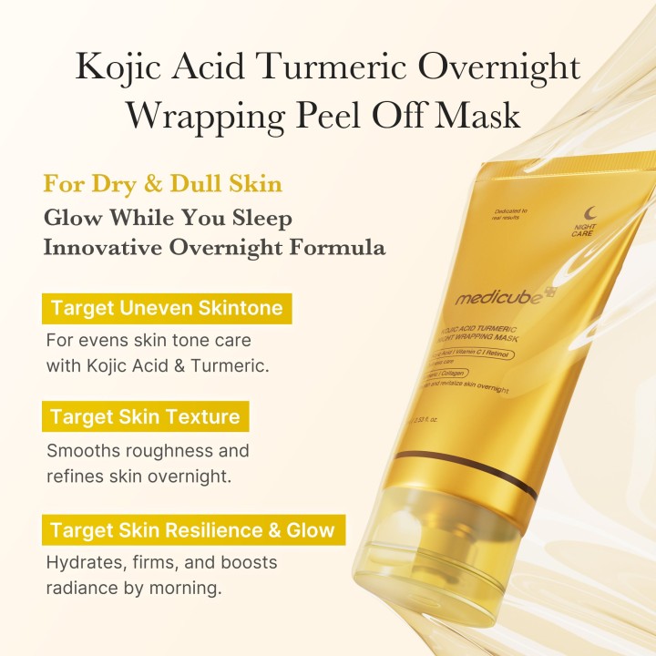 MEDICUBE Kojic Acid Turmeric Overnight Masque | K-Star