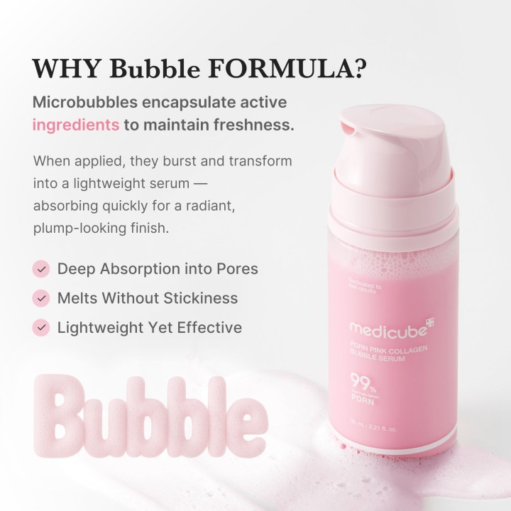 MEDICUBE PDRN Pink Collagen Bubble Sérum | K-Star