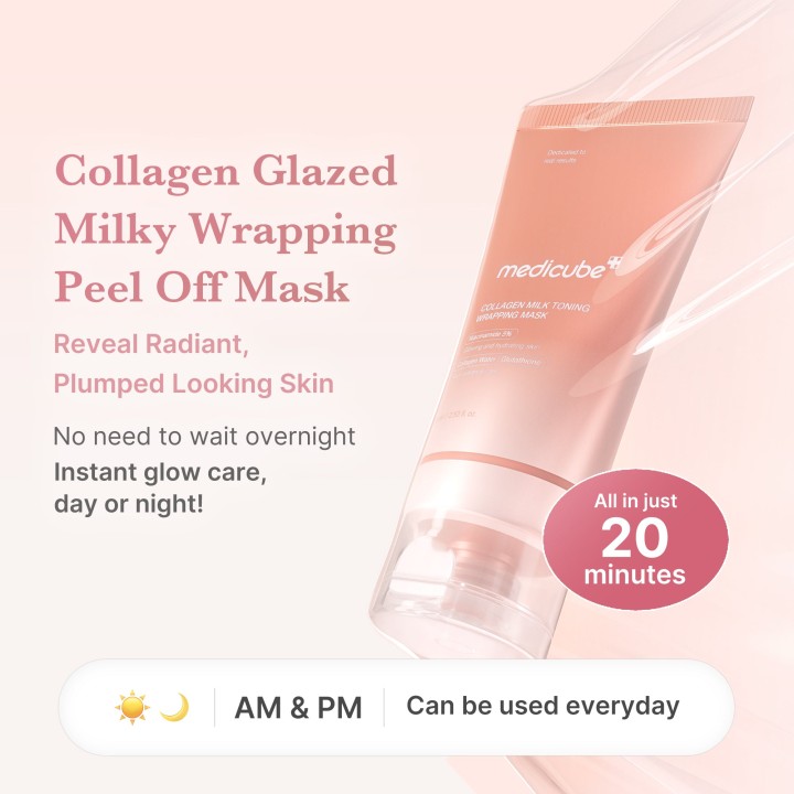 MEDICUBE Collagen Milky Glow Daytime Masque | K-Star