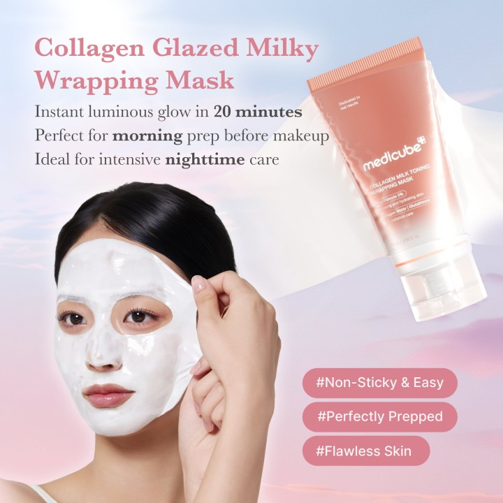 MEDICUBE Collagen Milky Glow Daytime Masque | K-Star