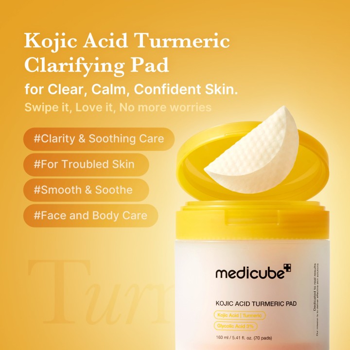 MEDICUBE Kojic Acid Turmeric Disque Tonique | K-Star