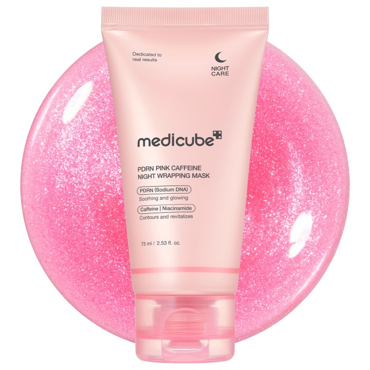 MEDICUBE PDRN Pink Caffeine Overnight Masque | K-Star