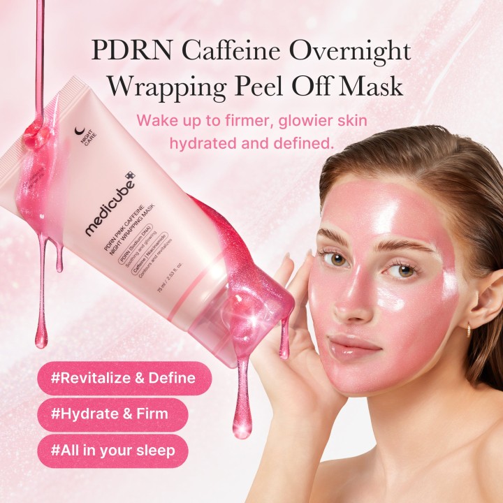 MEDICUBE PDRN Pink Caffeine Overnight Masque | K-Star
