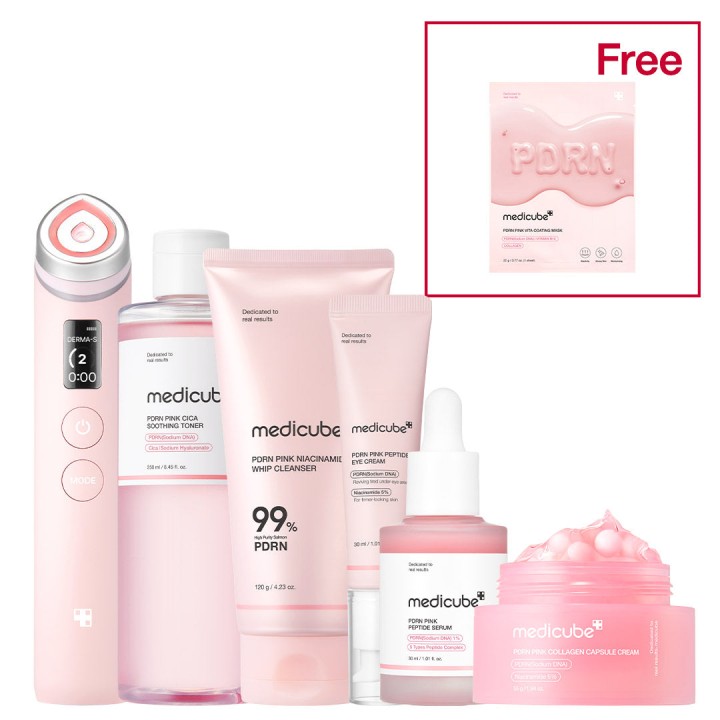 MEDICUBE PDRN Pink Glow Home Aesthetic Coffret | K-Star
